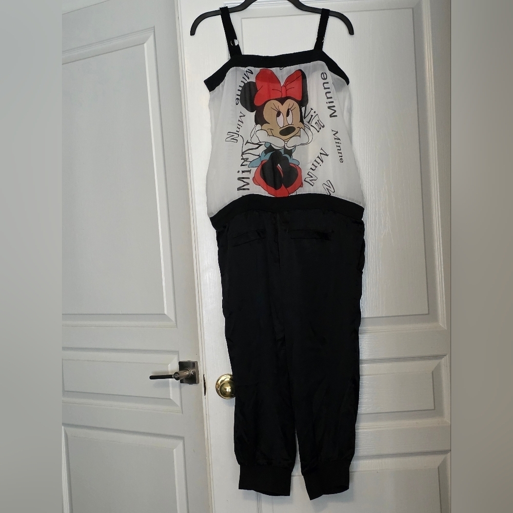 Minni Mouse Women's Black and White Jumpsuit - Picture 4 of 9